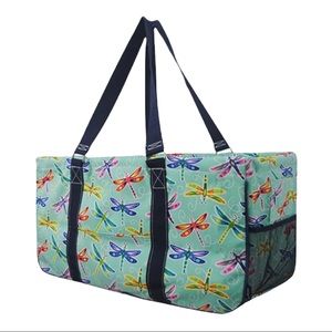 New Dragonfly print Large Utility Tote